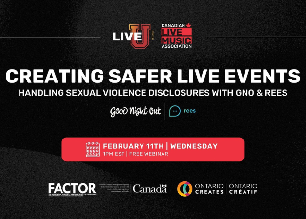 Creating Safer Live Events: Handling Sexual Violence Disclosures Webinar